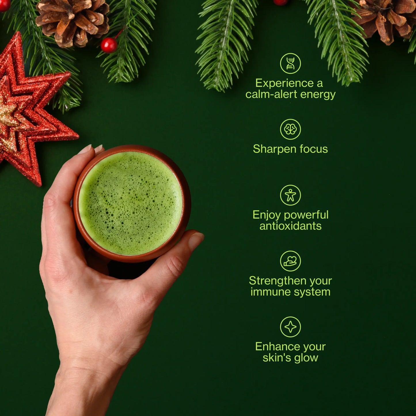 Matcha Adventskalender 2025 met klopper, Chawan en Chashaku