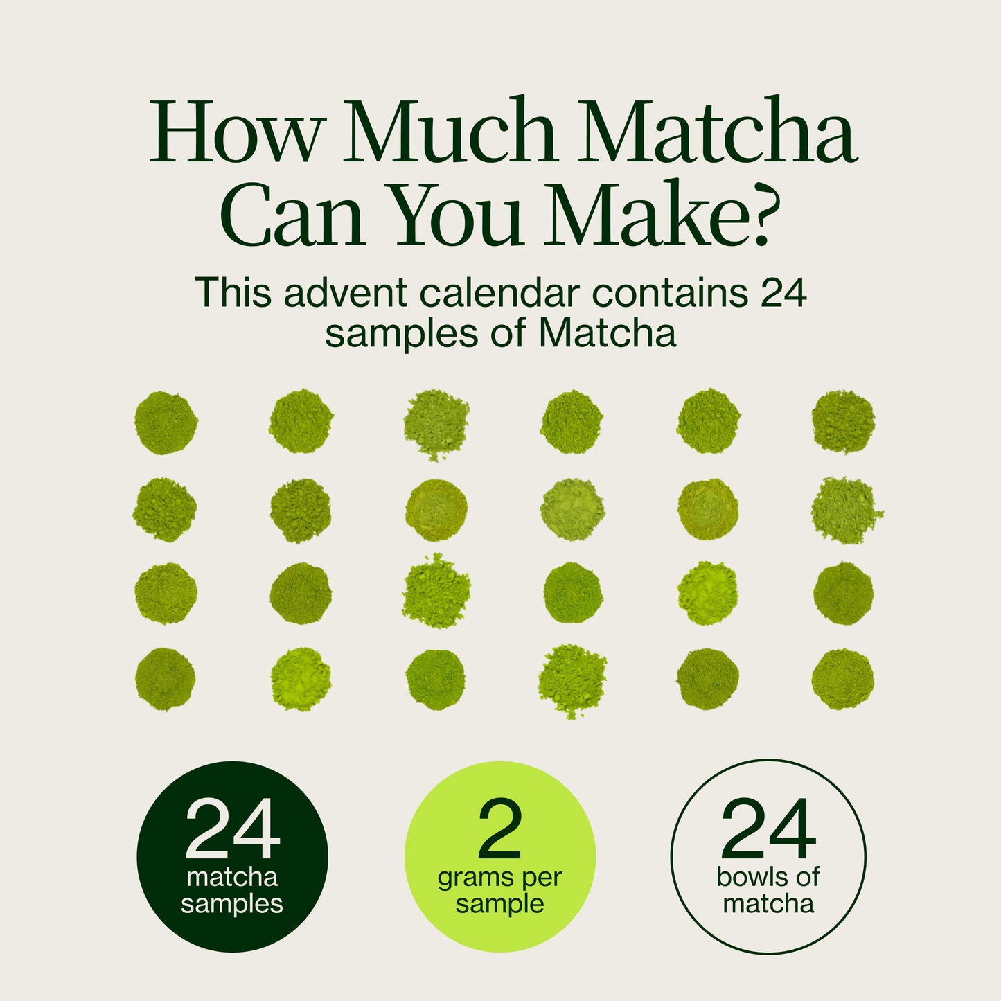 Calendrier de l'Avent Matcha 2026