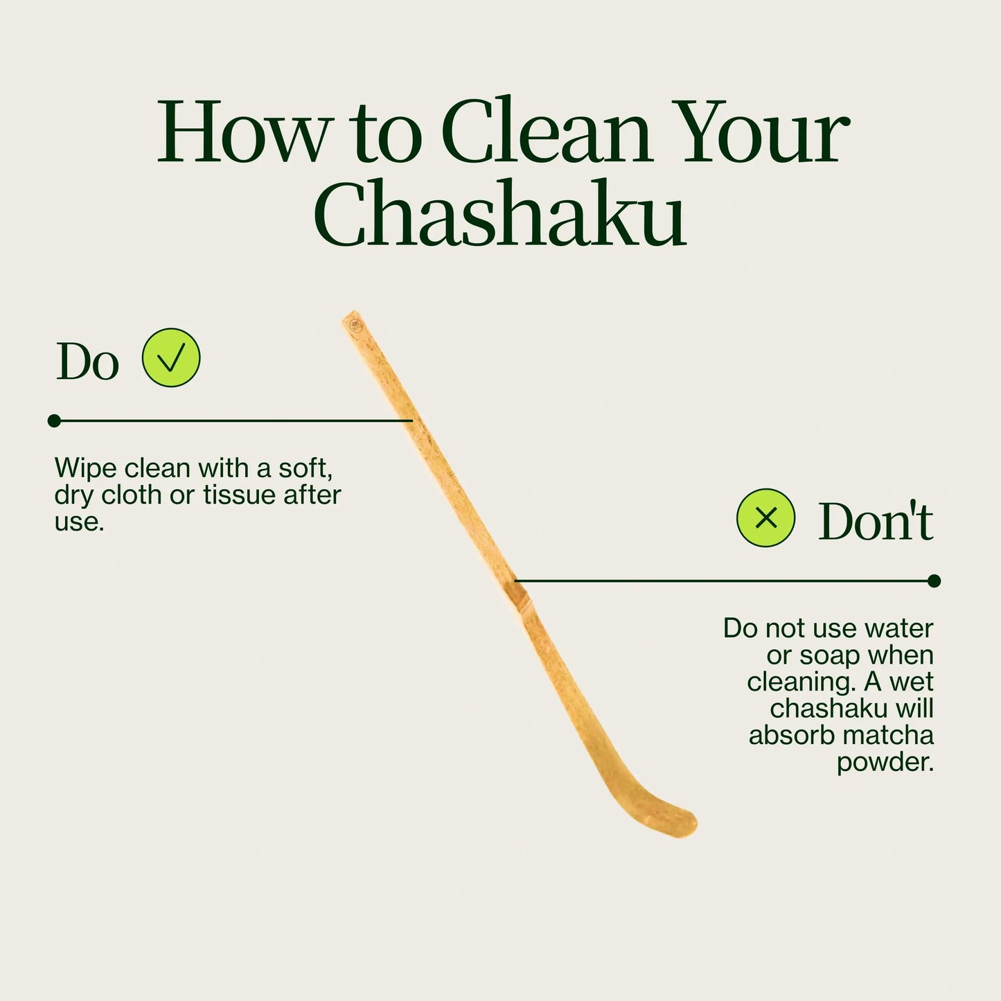 Cuillère Chashaku en Bambou