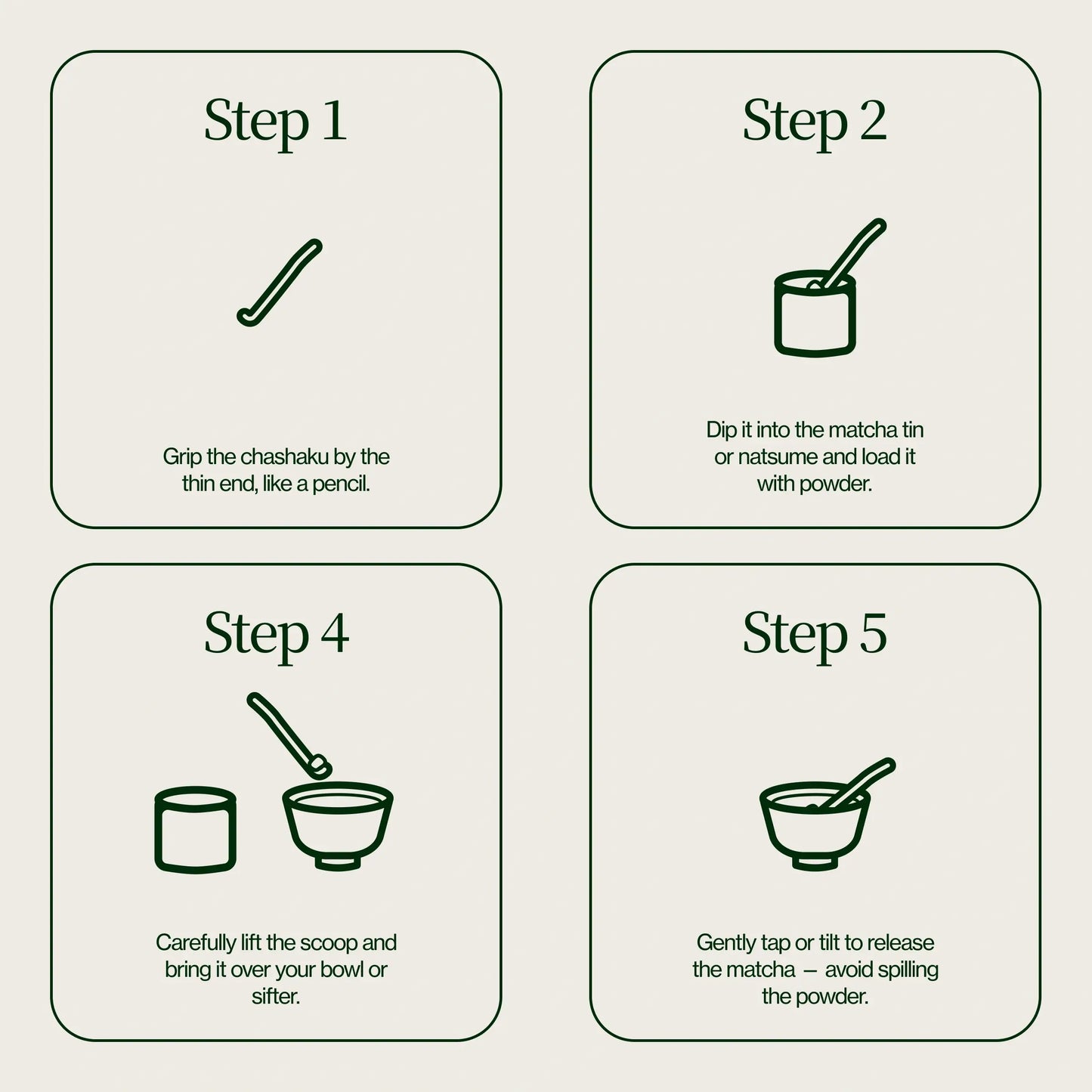 Cuillère Chashaku en Bambou