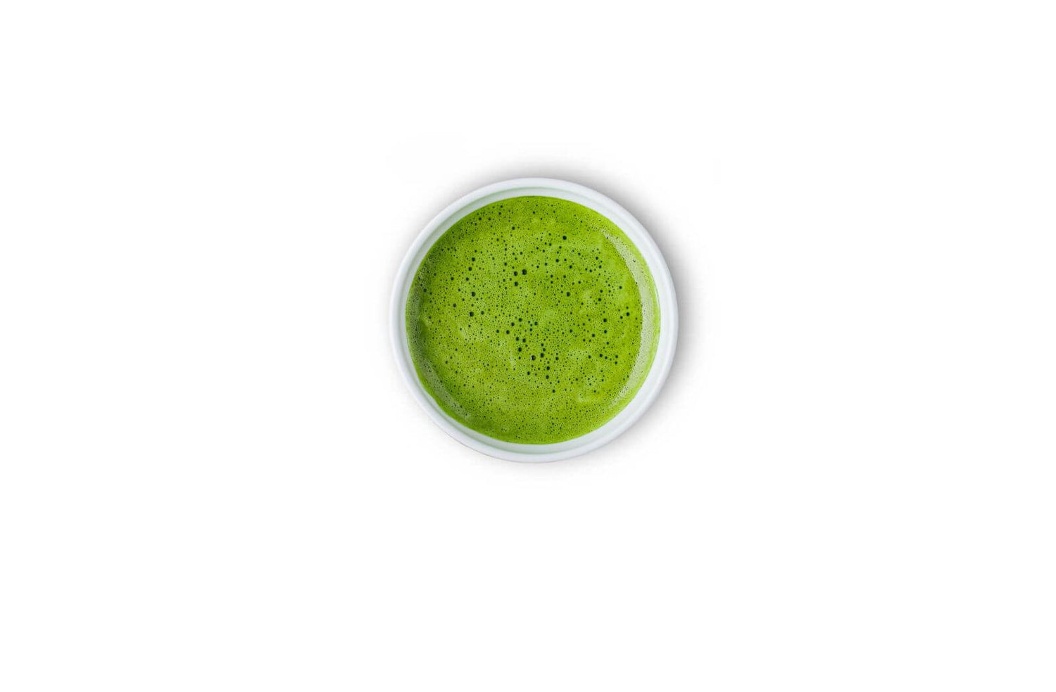 japanse matcha latte poeder in een kopje